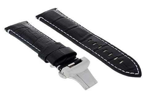 breitling black leather watch strap|breitling copy watch strap.